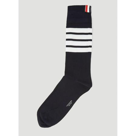 Thom Browne, Stripe Socks Blauw, unisex, Maat:ONE Size