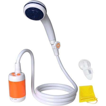 Bærbar Dusj Elektrisk Dusj Campingdusj Innebygd 5000mAH Oppladbart Batteri