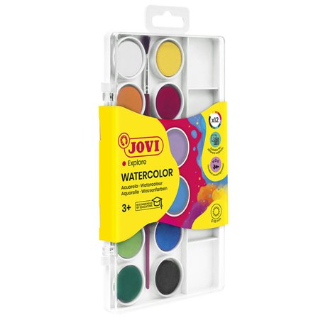 JOVI Ensemble d'aquarelle 12 couleurs