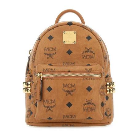 MCM Repeat Logo Rygsæk Brun, Dame Rygsække, Størrelse: ONE Size