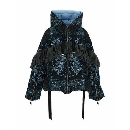 Khrisjoy, New Bandana Puff Jacket Niebieski, Kobieta, Rozmiar: S