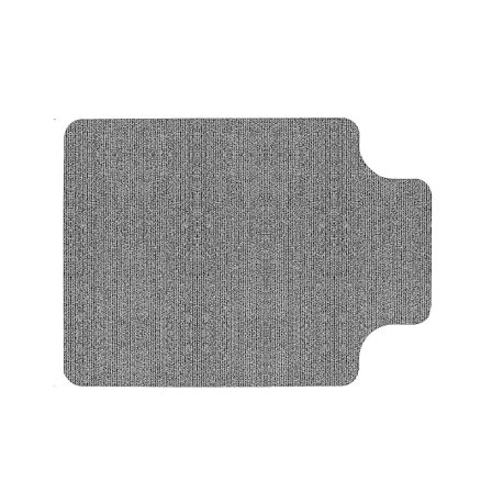 Kontorstolmatte for tregulv/fliser, 35,4x55 tommers stolmatte, multi-polyester gulvbeskytter lys grå