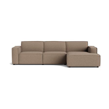 Lyon chaiselong sofa, højrevendt - Loop Mørk Beige - 304x160x80 - Sofa, chaiselong