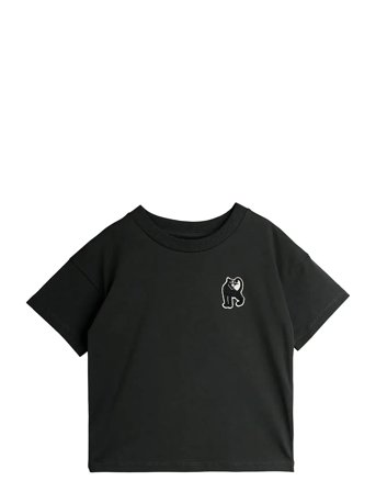 Mini Rodini Panther Patch Ss Tee - Black - 92/98
