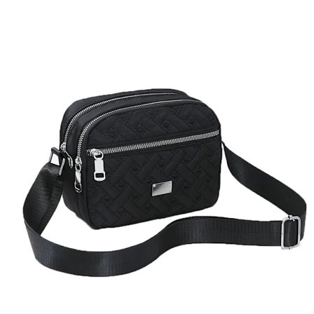 Lille Crossbody Taske til Kvinder - Vandtæt Crossbody Telefontaske Skuldertaske med Justerbar Rem SORT