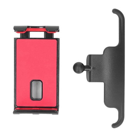 Mobiltelefonholder 360° Rotasjon Robust Pålitelig Luftuttak Seterygg Telefonholder Erstatning for Tesla Model 3 Y Rød B Type