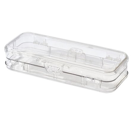 Enkelt pennfodral pennväska bärbar multifunktionell pennfodral transparent