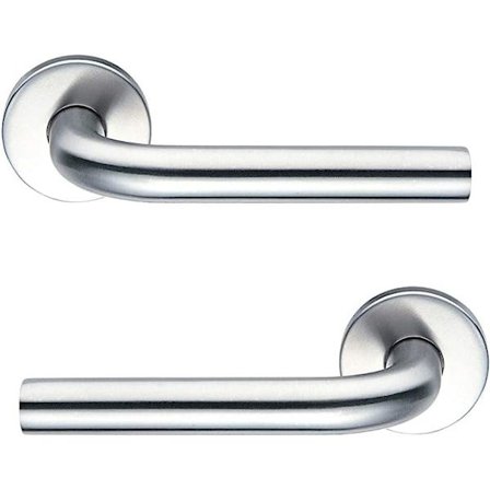 Leilighetsinngangsdør i rustfritt stål dørhåndtak - branndør