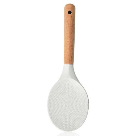 Silikon non-stick ris sked kreativ ris sked riskokare spade ris sked ris sked (svart)