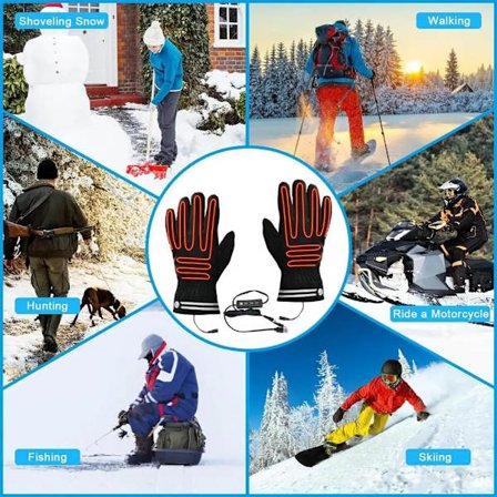 Värmehandskar Handskar Vantar 37-45 grader Svart