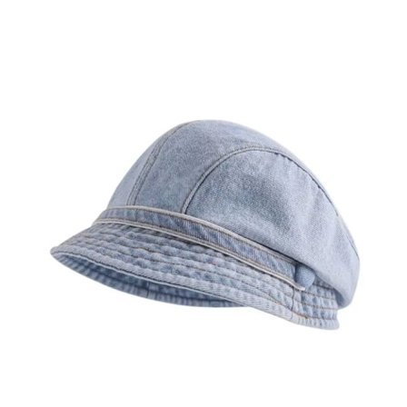 Sød Retro Fiskerhat Ensfarvet Kuldebestandig Bucket Hat Ultralet Varme Andungehat Dame (FMY) HVID