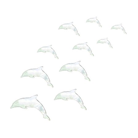 10 stk./sæt 3d spejl vægklistermærke diy akryl dyr spejl