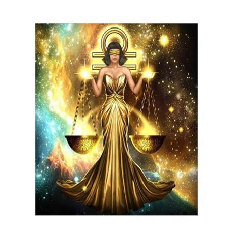 Diamond Painting Fyrkantiga Pärlor 50x70 Cm 5d Diy Guld Kvinna Guld