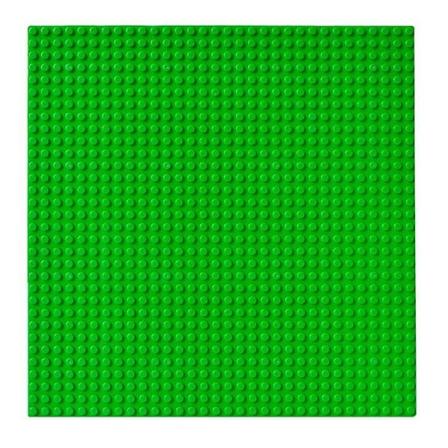 2 stk. byggekloss-kompatible sokkelplater 10 x 10 tommer sokkelplater små partikkelbyggeklosser sokkelplater (grønn)