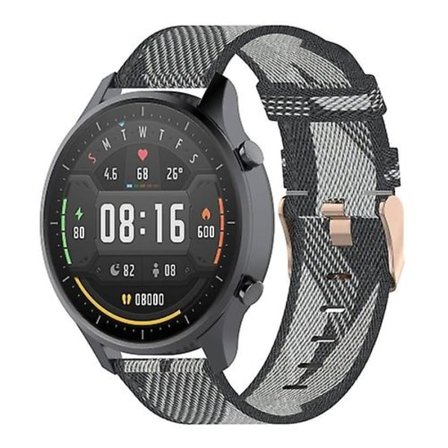 22 mm Stripe Weave Nylon Watch för Xiaomi Mi Watch Color, Garmin Vivoactive 4