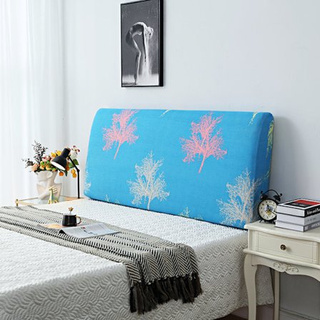 (150-170cm, Farverig Skov) 1 stk. Sengegavl Betræk Stræk Sengegavl Betræk til King Size Seng