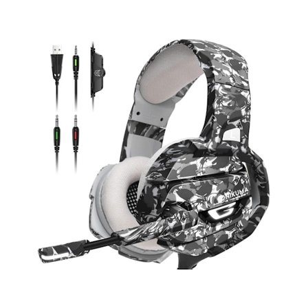 Ps4 Brusreducerande Hörlurar 7.1 Surroundljud Gaming Headset Andningsbara Memory Foam Hörlurar YEMAESRE Headset