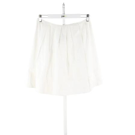 Miu Miu Pre-owned, Pre-owned Cotton bottoms Wit, Dames, Maat:L