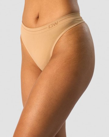 ICANIWILL - Everyday Seamless Thong 2-pack Almond - Dames - sportkleding van ICIW