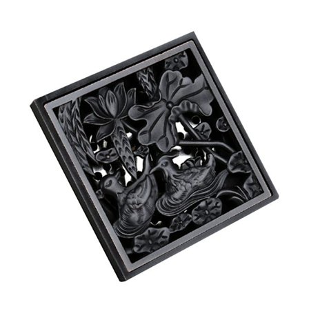 Osynligt Golvbrunn Fyrkantig Sil Hårfångare Anti-igensättning Backflödesskydd för Badrum Kök Tvättstuga