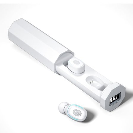 Trådlösa Bluetooth-hörlurar Stabil anslutning Brusreducering Handsfree-samtal TWS Sport-hörlurar Vita