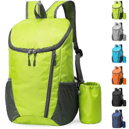 Lett Sammenleggbar Ryggsekk, Liten Tursekk, Vanntett Pakkbar Ryggsekk for Menn Kvinner Barn, Slitesterk Ryggsekk for Utendørs Sport Reiser