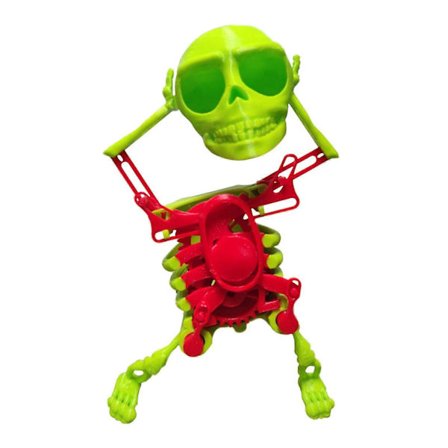 Full kropp bevegelig julehengende plastskjelett julehjem dekor med bevegelige ledd for temafest NY[HK]