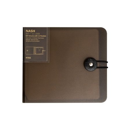 Bärbar 12st CD-DVD-skivor Organizers Fodral Förvaringsboxar Hållare CD-skivor ärmväska med spänne & resårband Design