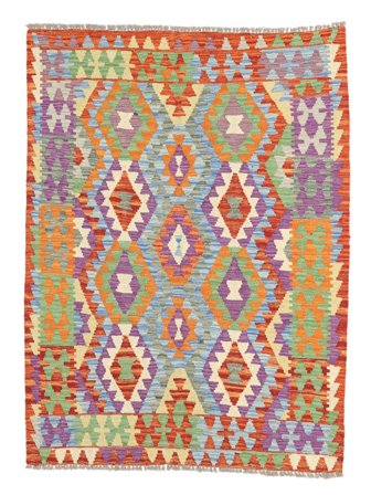 Small Kilim Afghan Old Style Rug 127X165 Wool
