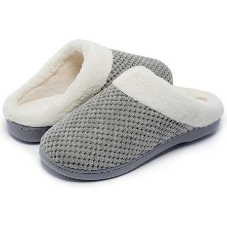 Harmaat, koko 36/37 naisten tossut, lämpimät ja mukavat talvella