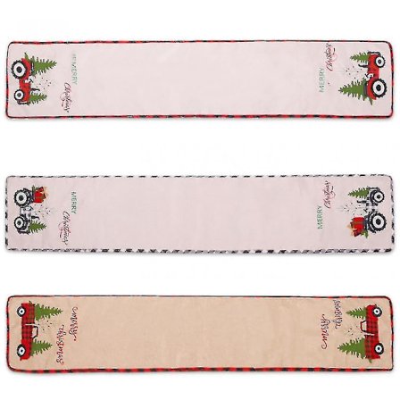 Hmwy-(Redcar) Julbordsunderlägg Bordslöpare med Tecknad Design i Linne