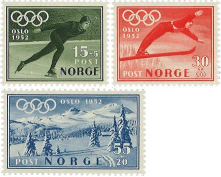 Norge 1951 - AFA 381-383 - Postfrisk