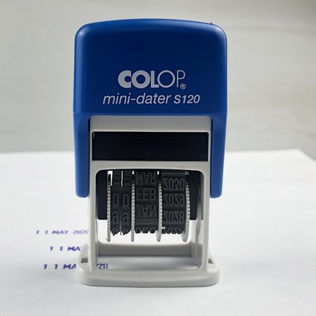 2000 Dater Självfärgad datumstämpel - blå