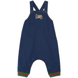 Kids - Gucci Blue Patch Logo Denim Overalls 12-18 Months - All in ones - 12-18 months - Blue - Junge