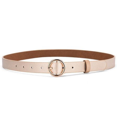 Bælte med rundt spænde