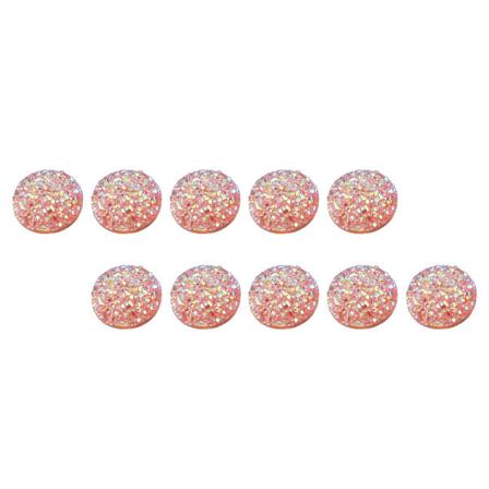 100 Stycken Harts Cabochons Shiny Bag Kläder Dekorationer Flatback