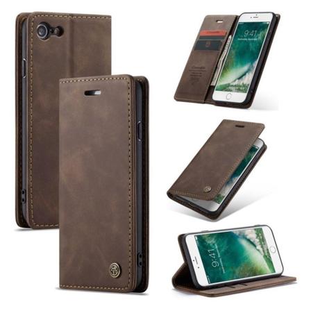 CaseMe iPhone SE 2020 vintage etui - Brun Brown
