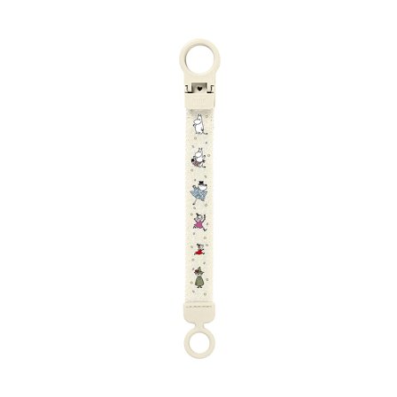 BIBS Pacifier Clip Loop Print Ivory, Børn & Forældre, Sutter & Tilbehør, Suttesnore