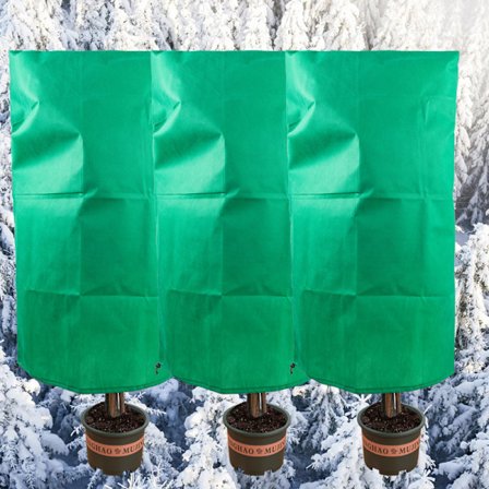 3-Pack Växtskydd för Vinter – Frostskydd med Dragsko, Återanvändbart och Hållbart för Växter, Träd & Krukor