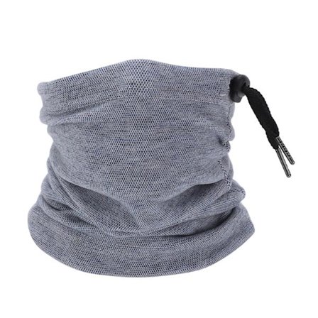 Ansigtshalstørklæde til voksne, cykling, solbeskyttelse, halsgaiter, multifunktionel til udendørs fiskeri, sport, gråblå