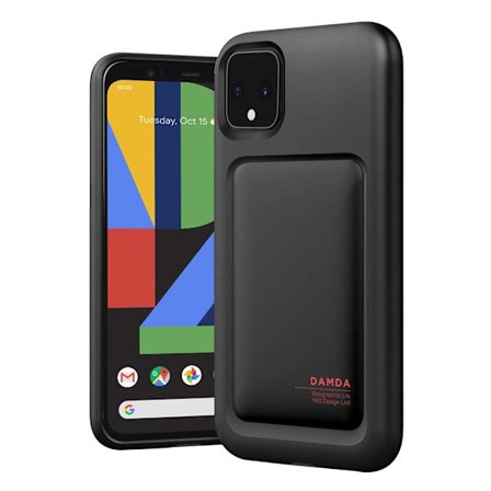 VRS Design Damda High Pro -suoja Google Pixel 4 XL:lle - Mattamusta