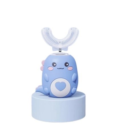 Barn U-formet Elektrisk tannbørste 360 grader Smart Tegneserie Barn silikon tannbørste