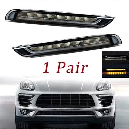 Par Bil LED DRL Varselljus för Porsche Macan 95B Base S Turbo GTS SUV 2014-2018 95B94118