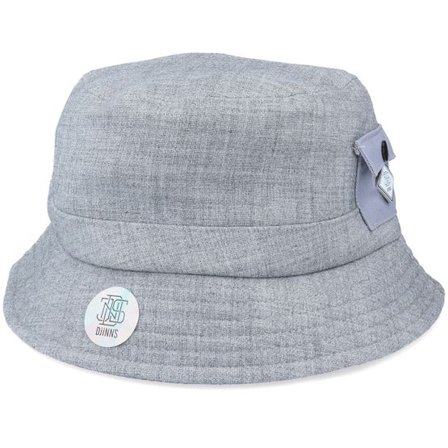 Djinns - Grå bucket Hatt - Woolmelange Heather Grey Bucket @ Hatstore