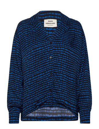 Star Henny Shirt Aop Blue Mads Nørgaard
