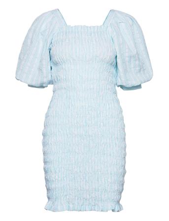 Rikka Stripe Dress Kort Klänning Blue A-View