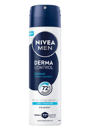 NIVEA Antiperspirant Deo Spray Derma Control Defend 150 ml MEN Herr