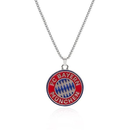 Slange- og knoglekæde vendbar malet halskæde - Fodboldklub fan fødselsdagshalskæde