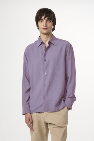 NN.07 Freddy Skjorte Herre Lila Modal