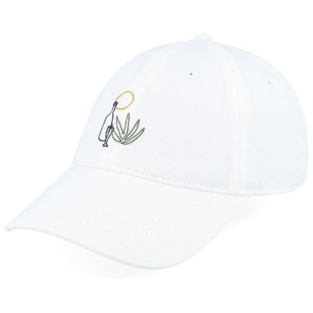 Dedicated - Vit unconstructed Keps - Soft Cap Slussen Vacation Off-white Dad Cap @ Hatstore